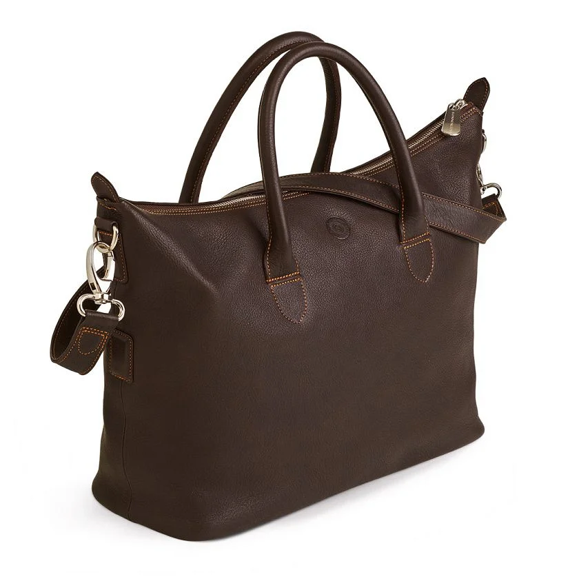 Tasche Mailand in Mocca – Rückansicht