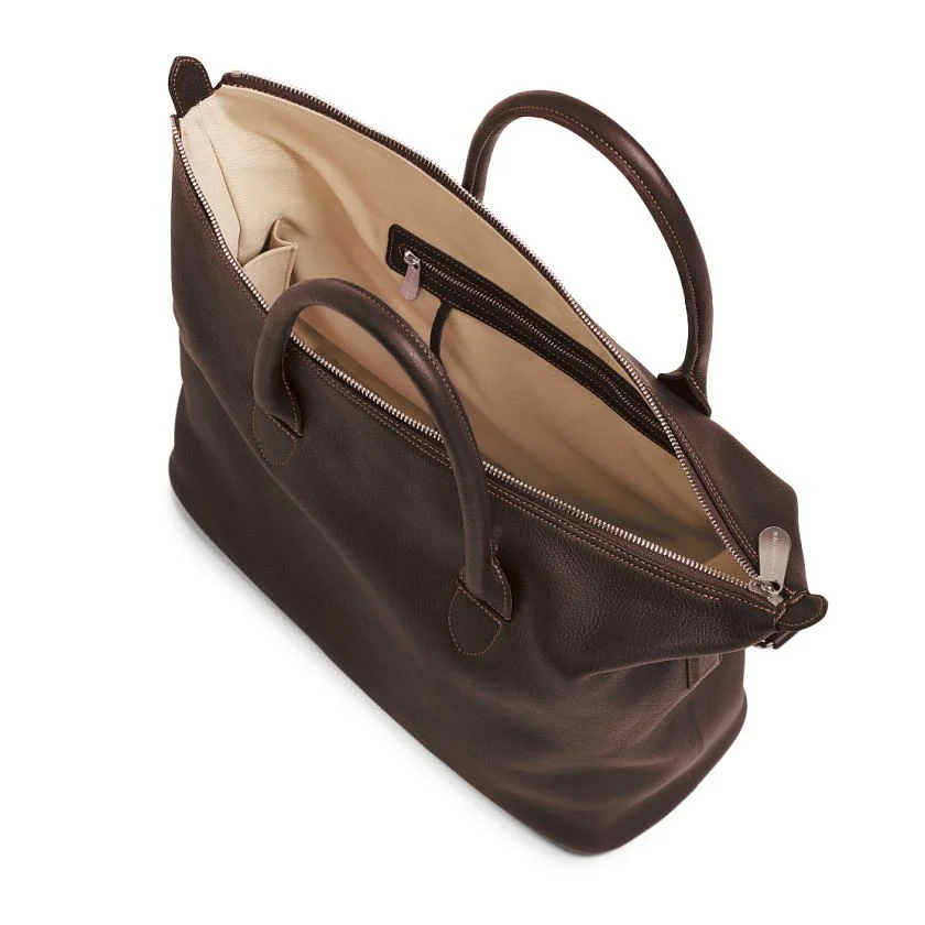 Tasche Mailand in Mocca – Innenansicht