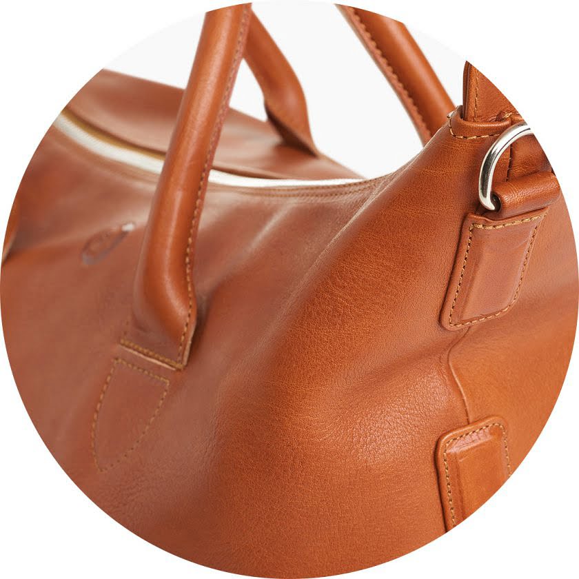 Tasche Mailand in Natur – Detailansicht