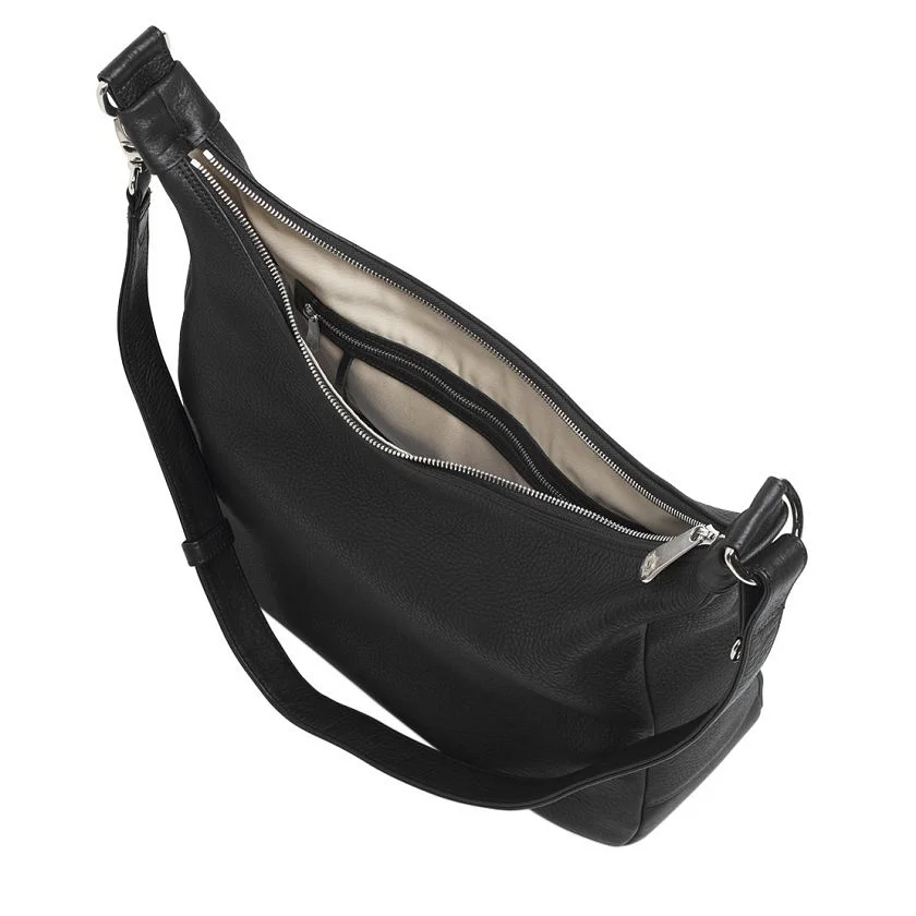 Tasche Valencia in Schwarz – Innenansicht