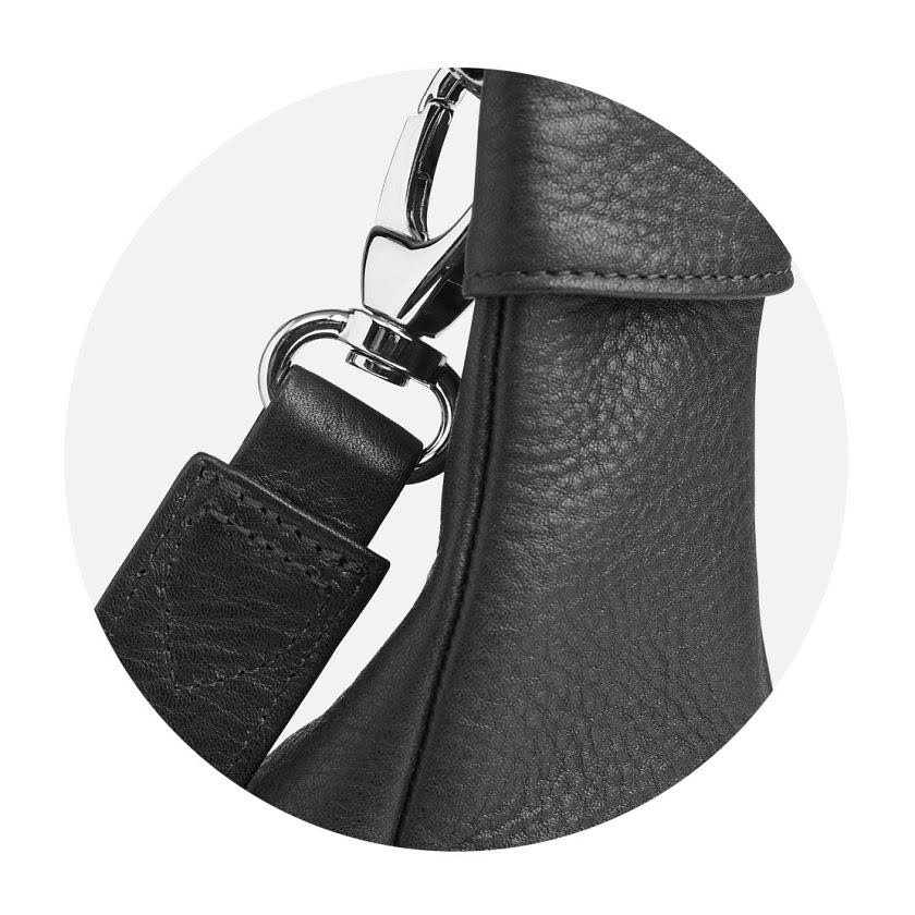 Tasche Valencia in Schwarz – Detailansicht