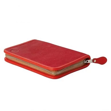 Stifte- & Schuletui Lasse in Rot-orange – Rückansicht
