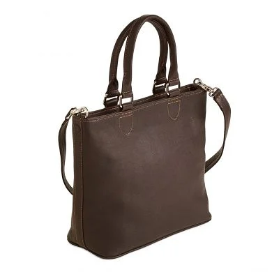 Tasche Denia in Mocca – Rückansicht