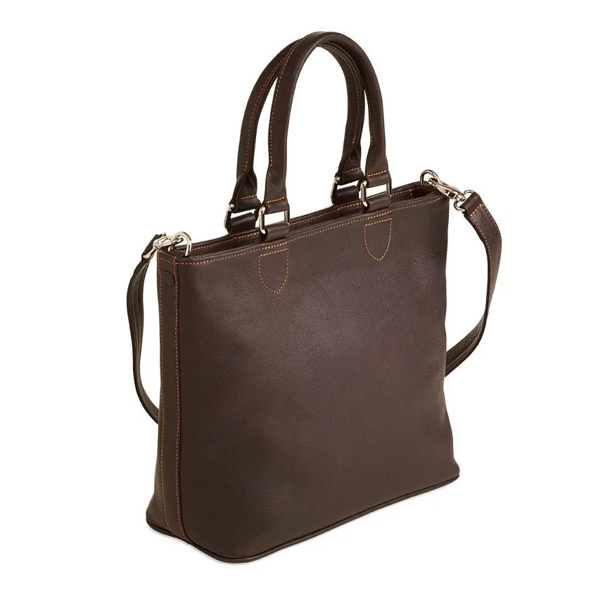 Tasche Denia in Mocca – Rückansicht