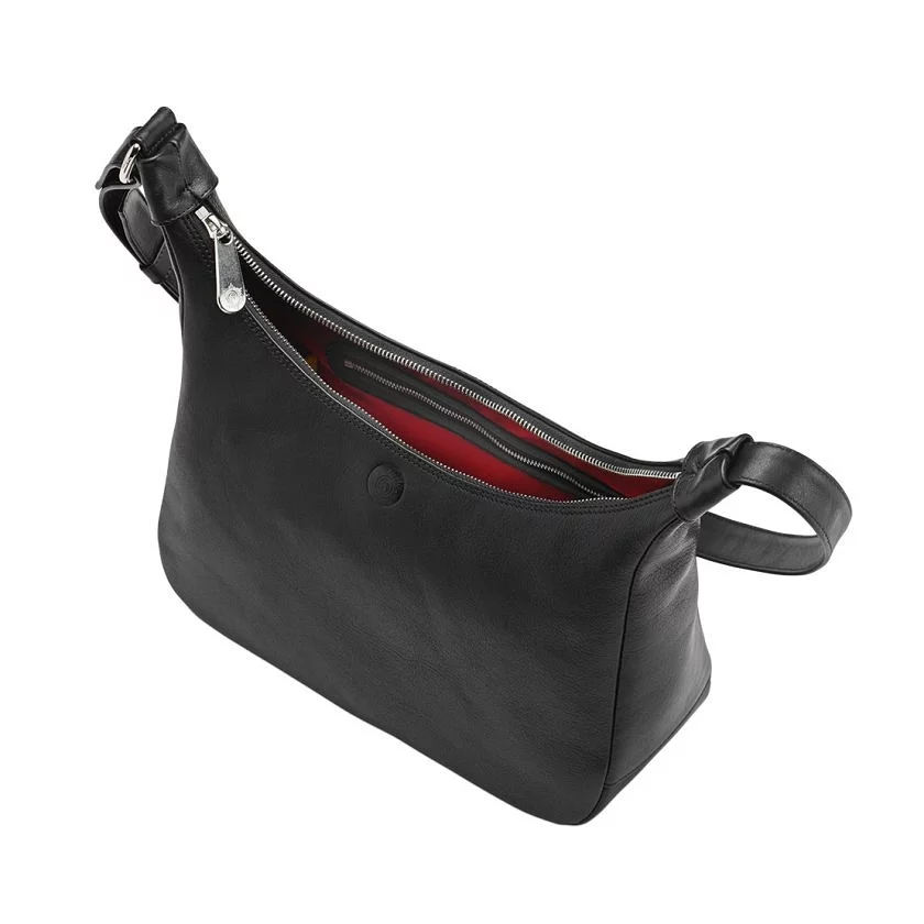 Tasche Venedig L in Schwarz – Innenansicht